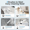TUYU Electric Spin Scrubber, Full-Body IPX7 Waterproof Bathroom Scrubber with Power LCD Display, Adjustable Extension Handle, Cordless Shower Cleaner Brush for Bathtub Kitchen Wall Cleaning 🍁 All In One Marketplace Canada