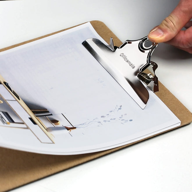 Officemate Recycled Wood Clipboards, 6 Inch Clip, 6 Pack Clipboards, Letter Size (9 x 12.5 Inches), Brown (83706) 🍁 All In One Marketplace Canada