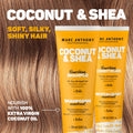 Marc Anthony Coconut Oil & Shea Butter Shampoo & Conditioner – Biotin & Keratin - Sulfate Free, Color Safe, Anti Frizz Hair Shampoo & Conditioner Gift Set for Dry Damaged Hair 🍁 All In One Marketplace Canada