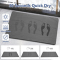 Ceecysaa 80x50cm Stone Bath Mat, Diatomaceous Earth Quick Dry Non Slip, Dark Gray 🍁 All In One Marketplace Canada