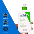 CeraVe Hydrating Face Wash, Daily, Gentle Moisturizing Non-Foaming Facial Cleanser for Men & Women with Hyaluronic Acid, Ceramides, Glycerin. Suitable for Dry & Sensitive Skin, Fragrance-Free, 473ML 🍁 All In One Marketplace Canada