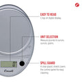 Escali Primo Digital Food Scale Multi-Functional Kitchen Scale and Baking Scale for Precise Weight Measuring and Portion Control, 8.5 x 6 x 1.5 inches, Chrome 🍁 All In One Marketplace Canada