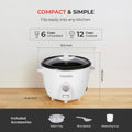 CUCKOO One Touch Rice Cooker 6-Cup (Uncooked) / 12-Cup (Cooked), Small Rice Cooker & Warmer with Steamer Tray, Versatile Grain Cooker, Soup Maker, Auto Keep Warm, White (CR-0601C) 🍁 All In One Marketplace Canada