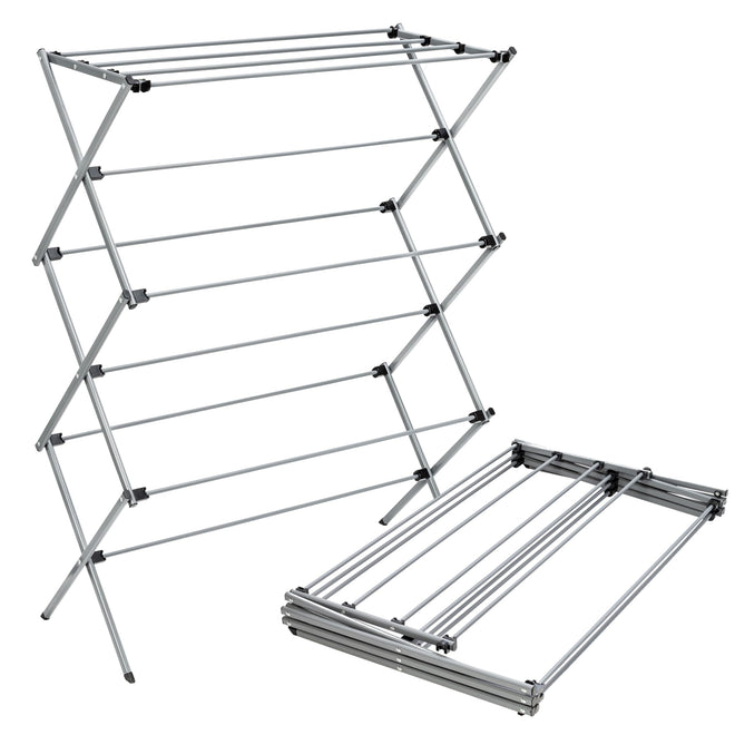 Honey-Can-Do Oversize Collapsible Clothes Drying Rack DRY-09066 Silver, 50 lbs 🍁 All In One Marketplace Canada