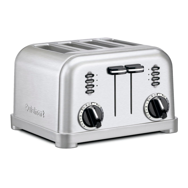 Cuisinart 4-Slice Toaster, 6-browning Levels, Brushed Silver (CPT-180C) 🍁 All In One Marketplace Canada