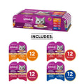 WHISKAS Perfect Portions Adult Wet Cat Food Paté - Chicken, Beef, Whitefish and Tuna, Salmon, 75g Trays (24 pack) 🍁 All In One Marketplace Canada
