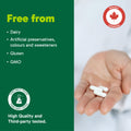 Organika Canadian-Made Glycine - Proteinogenic Amino Acid - Aids Protein Synthesis, Collagen Formation, Joint and Muscle Health, Calming Effect - 120caps 🍁 All In One Marketplace Canada