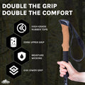 Cascade Mountain Tech Aluminum Adjustable Lightweight Trekking Poles with Cork Grip and Quick Lock for Hiking, Walking and Running in All Terrains 🍁 All In One Marketplace Canada