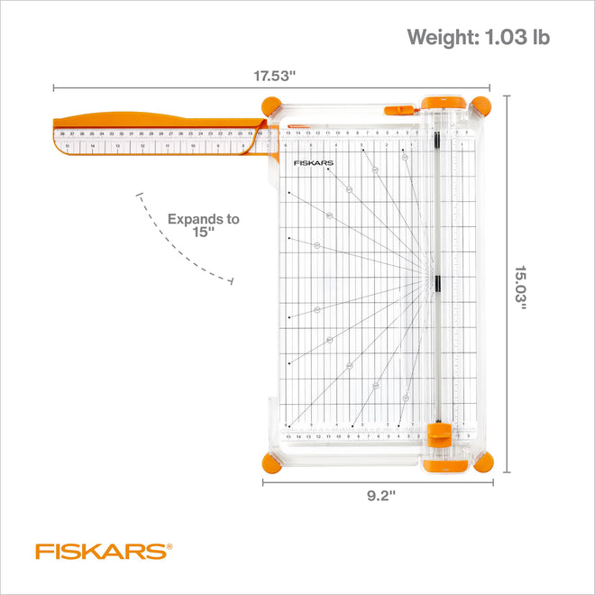 Fiskars Precision Paper Trimmer - Easy, Safe and Accurate for Crafts, Gifts, Cards and More - Always Cuts Straight 🍁 All In One Marketplace Canada