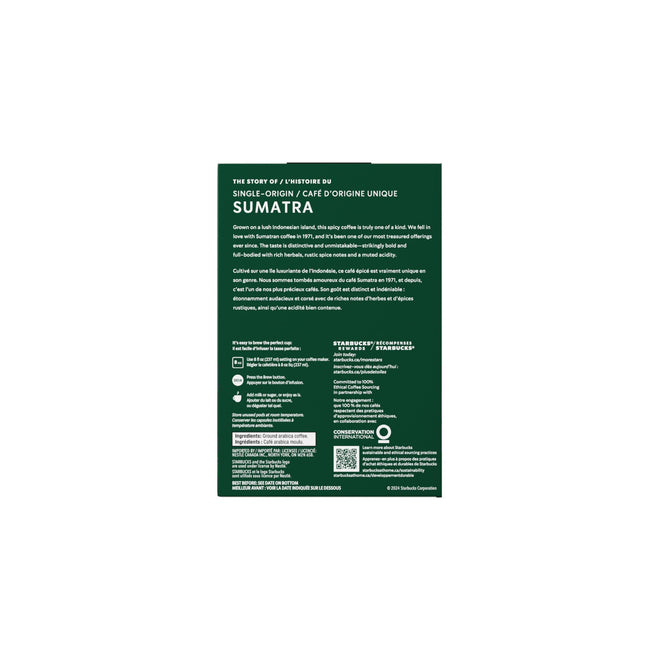 STARBUCKS Single Origin Sumatra Coffee, Keurig Pods, K-cups, 276 g 🍁 All In One Marketplace Canada