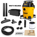 DEWALT 12 Gallon Poly Wet/Dry Vac, 5.5 HP Shop Vacuum Wet Vacuum Cleaner for Workshop, Jobsite, Commericial Area, Large Pick-Up Capacity, Yellow,DXV12P 🍁 All In One Marketplace Canada