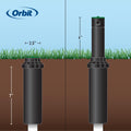 Orbit 55469 – Sprinkler Saturn III Medium Scope, pre-Installed with Nozzle, 5.50 x 11 x 17 cm, Black/Green 🍁 All In One Marketplace Canada