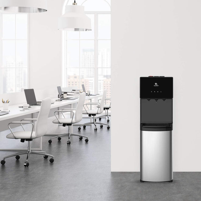 Avalon Bottom Loading Water Cooler Water Dispenser, 3 Temperature, UL/Energy Star Approved, Black & Stainless Steel 🍁 All In One Marketplace Canada