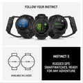Garmin Instinct® 3 45mm, AMOLED Display, Rugged Outdoor GPS Smartwatch, Metal-Reinforced Bezel, Built-in Flashlight, Up to 18 Days of Battery Life, Black 🍁 All In One Marketplace Canada