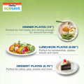 Hefty ECOSAVE Compostable Disposable Paper Plates Dinner 10", 80 Count 🍁 All In One Marketplace Canada