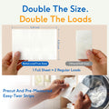 Laundry Detergent Sheets (240 Loads) - Space-Saving, Hypoallergenic,Travel-Friendly,Deep Cleaning, Fresh Linen Scent, Plastic-Free, Eco-Conscious, Paraben-Free, No Mess, Fast Dissolve 🍁 All In One Marketplace Canada