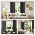 Joydeco Blackout Curtains for Bedroom 2 Panels Set (52"W x 84"L, Dark Grey) 🍁 All In One Marketplace Canada
