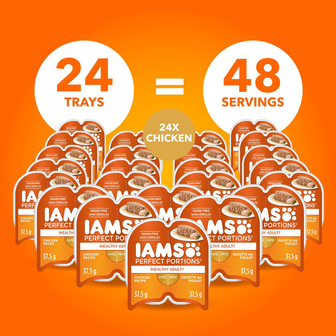 IAMS Perfect PORTIONS Adult Wet Cat Food, Chicken Flavour, 75g (24 Pack) 🍁 All In One Marketplace Canada
