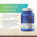 SISU Vitamin D 1000 IU, Unflavoured | Essential to Proper Calcium Absorption and Preventing Bone Loss | 400 Tiny, Quick-Dissolving Tablets | Gluten Free, Dairy Free, Non-GMO 🍁 All In One Marketplace Canada