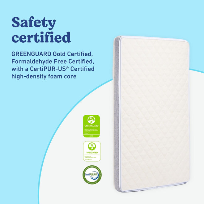 Graco Ultra 2-in-1 Premium Dual Sided Crib & Toddler Mattress - GREENGUARD Gold, CertiPUR-US Certified Foam, Machine Washable Cover with 100% Waterproof Surface, Fits Standard Crib & Toddler Beds 🍁 All In One Marketplace Canada