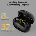 Monster N-Lite 217 Wireless Earbuds, Immersive Stereo Sound, Bluetooth 6.0 in-Ear Headphones, Built-in Smart Noise Cancelling Mic for Clear Calls, Comfortable Fit, 32H Playtime, IPX6 Waterproof, Black 🍁 All In One Marketplace Canada