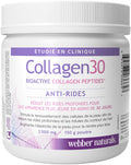Webber Naturals Collagen30 Anti-Wrinkle Powder, 2500 mg of Bioactive Collagen Peptides Per Serving, 150 Grams, Helps Reduce Deep Wrinkles, Fine Lines & Stimulates Skin Cells 🍁 All In One Marketplace Canada