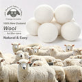 Budieggs Wool Dryer Balls Organic XL 6-Pack, 100% New Zealand Wool Chemical Free Fabric Softener for 1000+ Loads, Baby Safe & Hypoallergenic, Fabrics Soft and Fluffy Naturally 🍁 All In One Marketplace Canada