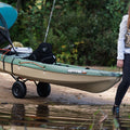 Pelican - Universal Canoe, Kayak & Stand Up Paddle SUP Cart Carrier - Fold Together Trolley with Wide Removable Inflatable Tires, Black, Medium 🍁 All In One Marketplace Canada