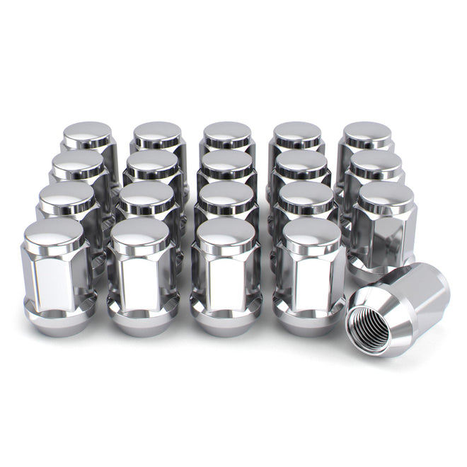 White Knight M12x1.50 Solid Piece Bulge Acorn Lug Nuts (NO Cap) for Select Aftermarket & Factory Wheels, EZ to Install, Durable Carbon Steel, Stylish Triple Layer Chrome Finish - 1907S-20AM (20 Pack) 🍁 All In One Marketplace Canada