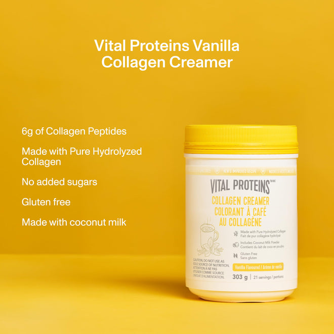 VITAL PROTEINS Collagen Creamer, Vanilla-flavoured, 303 g 🍁 All In One Marketplace Canada