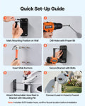 VEVOR Retractable Hose Reel, 115 ft x 1/2 inch, 180° Swivel Bracket Wall-Mounted, Garden Water Hose Reel with 9-Pattern Nozzle, Automatic Rewind, Lock at Any Length, and Slow Return System 🍁 All In One Marketplace Canada