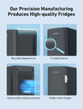 AstroAI Mini Fridge 2.0 Gen, 6 Liter/8 Cans Makeup Skincare Small Fridge 110V AC/ 12V DC Portable Thermoelectric Cooler and Warmer Little Tiny Fridge for Bedroom, Cosmetics,Car (Dark Grey) 🍁 All In One Marketplace Canada