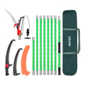 VEVOR Manual Pole Saw, 3.87-27 ft Extendable Pole Tree Pruner with Scissors, Sharp 65Mn Steel Blade, Lightweight Fiberglass Handle Pole, for High Branch Trimming, Pruning Tool for Palms and Shrubs 🍁 All In One Marketplace Canada