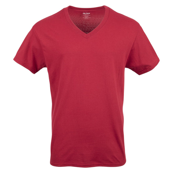 Gildan Men's V-Neck T-Shirts, Multipack, Style G1103, Navy/Charcoal/Cardinal Red (5-Pack), X-Large, Navy/Charcoal/Cardinal Red (5-Pack), X-Large 🍁 All In One Marketplace Canada