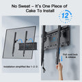 PERLESMITH Tilting TV Wall Mount for 23-60 Inch Flat Curved TVs, Low Profile Tilt TV Mount up to 115 lbs, Wall Mount Bracket Fits 8″/16” Wood Studs, Max VESA 400x400mm, PSMTK1 🍁 All In One Marketplace Canada