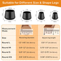 Meldel Silicone Chair Leg Floor Protectors Extra Small 24PCS - Furniture Felt Silicone Integrated Chair Foot Covers/Dark-Black/Rubber - Protect Floors from Scratches,Reduce Noise 🍁 All In One Marketplace Canada