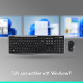 Logitech MK270 Wireless Keyboard and Mouse Combo for Windows, 2.4 GHz Wireless, Compact Mouse, 8 Multimedia and Shortcut Keys, 2-Year Battery Life, for PC, Laptop - Off White 🍁 All In One Marketplace Canada