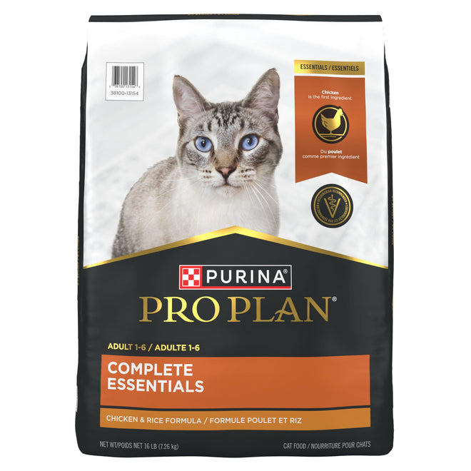 Purina Pro Plan Dry Cat Food, Complete Essentials Chicken & Rice - 7.26 kg Bag (1 Pack) 🍁 All In One Marketplace Canada