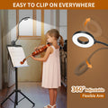 iZELL Desk Lamp, LED Reading Light with Clamp, 3 Color Modes & 10 Brightness Silicone Flexible Arm Book Light for Kids Reading Book in Bed at Night Clip on Table, Zoom Meetings - 15.8'' Black 🍁 All In One Marketplace Canada