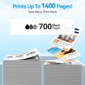 67XL Black Ink Cartridges Compatible for HP 67 Ink Cartridges Compatible for HP Ink 67 Fit for DeskJet 4155e 2855e 2755e 2700 2700e 2800e 4100 4255e 2734e Envy 6055e 6455e 6000 6400 Printer(2 Black) 🍁 All In One Marketplace Canada