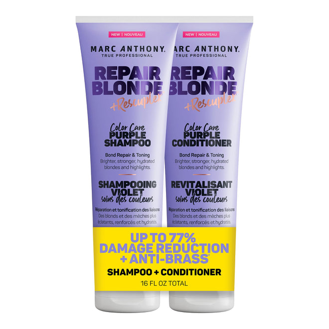 Marc Anthony Repair Blonde, Purple Toning Hair Shampoo & Conditioner Set 🍁 All In One Marketplace Canada