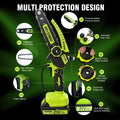 DEVENBO Cordless Mini Chainsaw, 6 Inch 880W Handheld Electric Saw with 2000mAh Battery, Portable Chainsaw for Gardening, Branch Cutting, Camping, Great Gift for Men & Dad 🍁 All In One Marketplace Canada