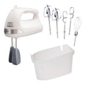 Hamilton Beach 6-Speed Electric Hand Mixer for Baking, 275W, Easy Clean Beaters, Dough Hooks, Whisk, Snap-On Storage Case, White (62636J) 🍁 All In One Marketplace Canada