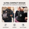 trtl Travel Pillow - Airplane Pillow for Neck and Shoulder Support - Soft, Lightweight, Machine-Washable Travel Pillows for Airplanes - Black 🍁 All In One Marketplace Canada