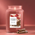 Yankee Candle Large Jar Scented Candle with up to 150 Hour Burn Time, Premium Plant Wax Blend for Cleaner Consistent Burn and Room Filling Fragrance, 22 oz, Sparkling Cinnamon 🍁 All In One Marketplace Canada