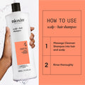 Nioxin System 4 Scalp + Hair Shampoo - Hair Thickening Shampoo For Damaged Hair with Progressed Thinning, 16.9 fl oz (Packaging May Vary) 🍁 All In One Marketplace Canada