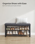 SONGMICS Shoe Storage Bench, Entryway Bench with Cushion 🍁 All In One Marketplace Canada