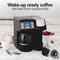 Hamilton Beach FlexBrew Trio 3-Way Coffee Maker, Single Serve & 12 Cup Drip Coffee Maker, Pod & Ground Coffee Compatible, Fast Brewing, Programmable, 56 oz Reservoir, Black (49902C) 🍁 All In One Marketplace Canada