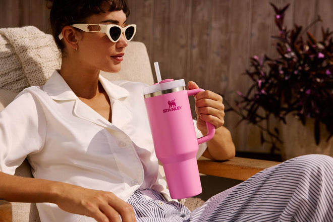 Stanley Quencher H2.0 Tumbler with Handle and Straw 40 oz | Flowstate 3-Position Lid | Cup Holder Compatible for Travel | Insulated Stainless Steel Cup | BPA-Free | Lichen 🍁 All In One Marketplace Canada
