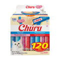 INABA Churu Cat Treats, Lickable, Squeezable Creamy Purée with Vitamin E, 14 Grams per Tube, 120 Tubes Total, Tuna Variety 🍁 All In One Marketplace Canada